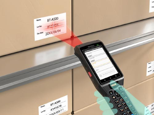 Keyence BT-A500 mobiler Computer OCR Lesung