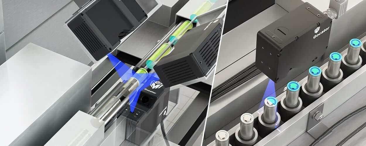 LMI Gocator 3D-Bildverarbeitung Automotive Einsatzgebiet Inspektion Autobatterien Oberflaecheninspektion zylindrische Zelle LMI Gocator 3D-Bildverarbeitung Automotive Einsatzgebiet Inspektion Autobatterien Oberflaecheninspektion zylindrische Zelle